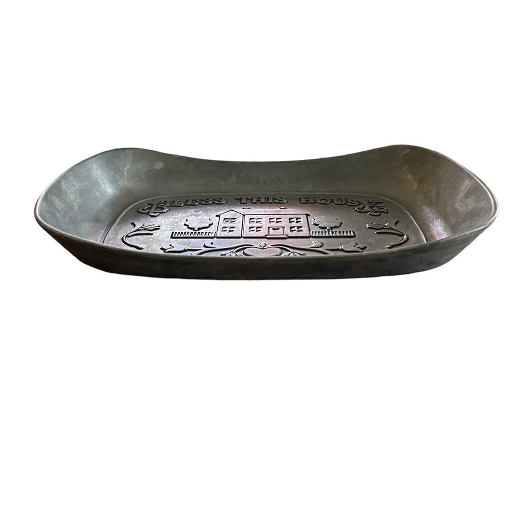 Wilton Armestale vintage pewter “Bless This House”tray‎ - Picture 3 of 6